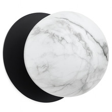 Lassie Marble Opal Glass Cool White LED Outdoor Wall Light